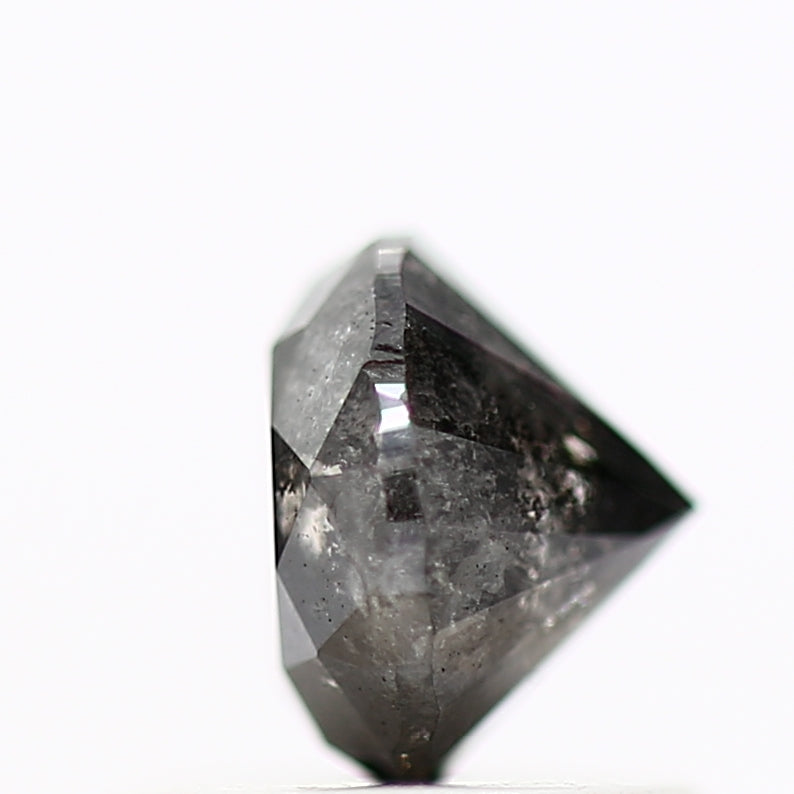 0.78 Carat Fancy Black Round Shape Brilliant Cut Natural Loose Diamond