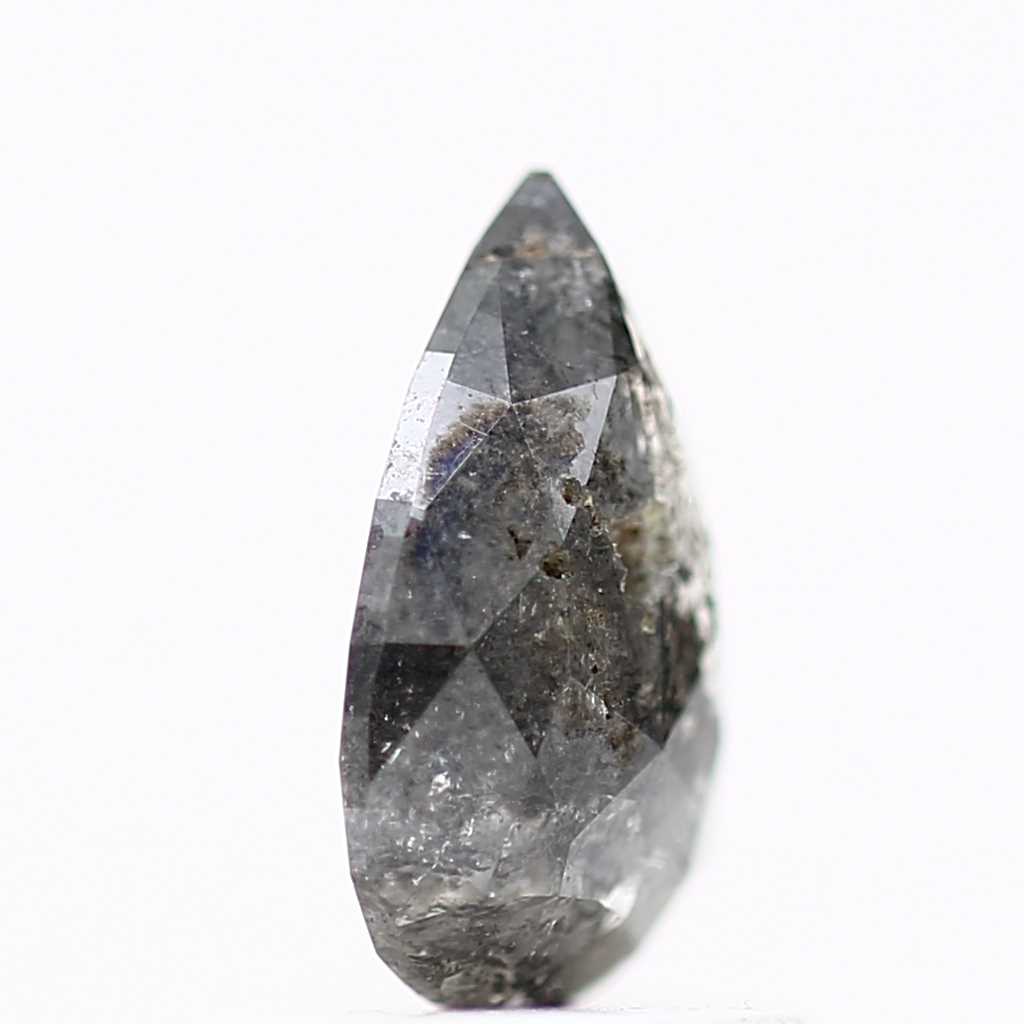 Salt and Pepper Diamond Fancy Gray Color 0.82 CT 8.04 x 5.02 x 2.42 MM Pear Cut Diamond! Natural Loose Diamond ! Christmas Gift for Her