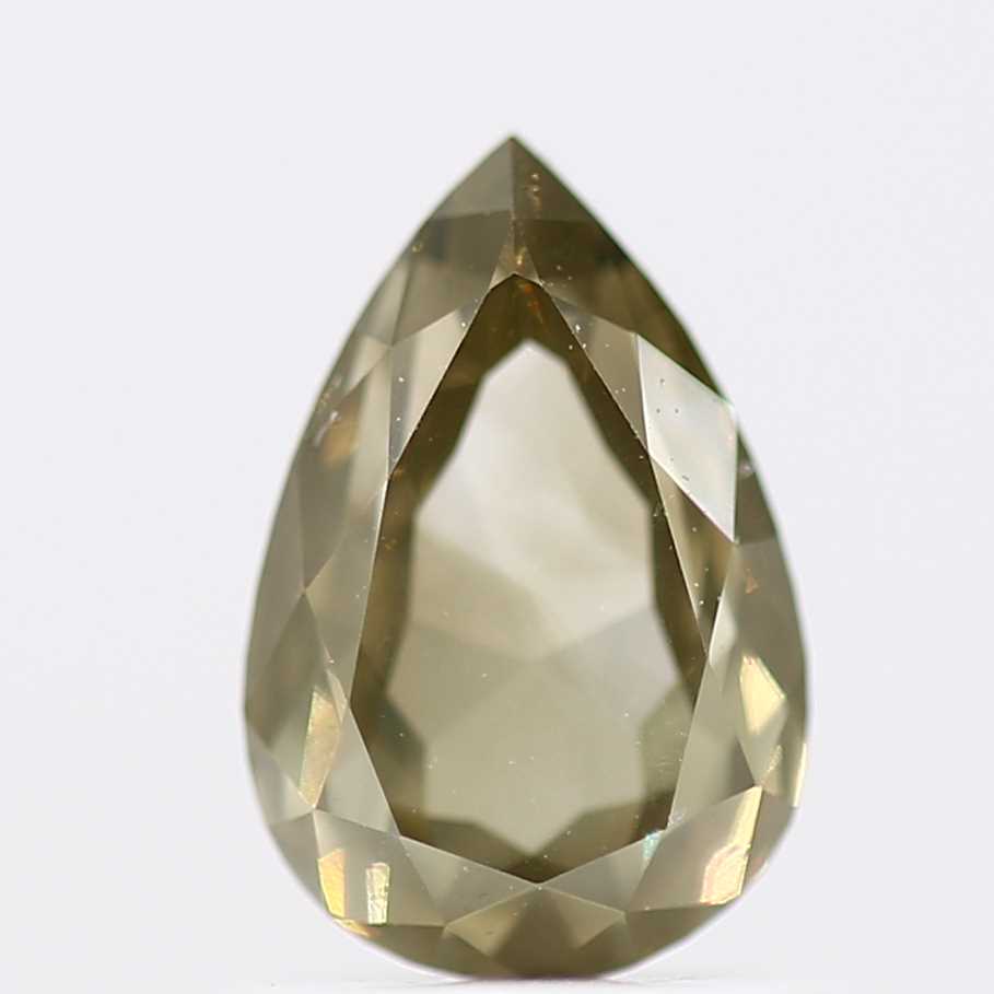 Salt and Pepper Diamond Fancy Grennish Color 0.96 CT 7.30 x 4.90 x 3.25 MM Pear Cut Diamond! Natural Loose Diamond ! Christmas Gift for Her