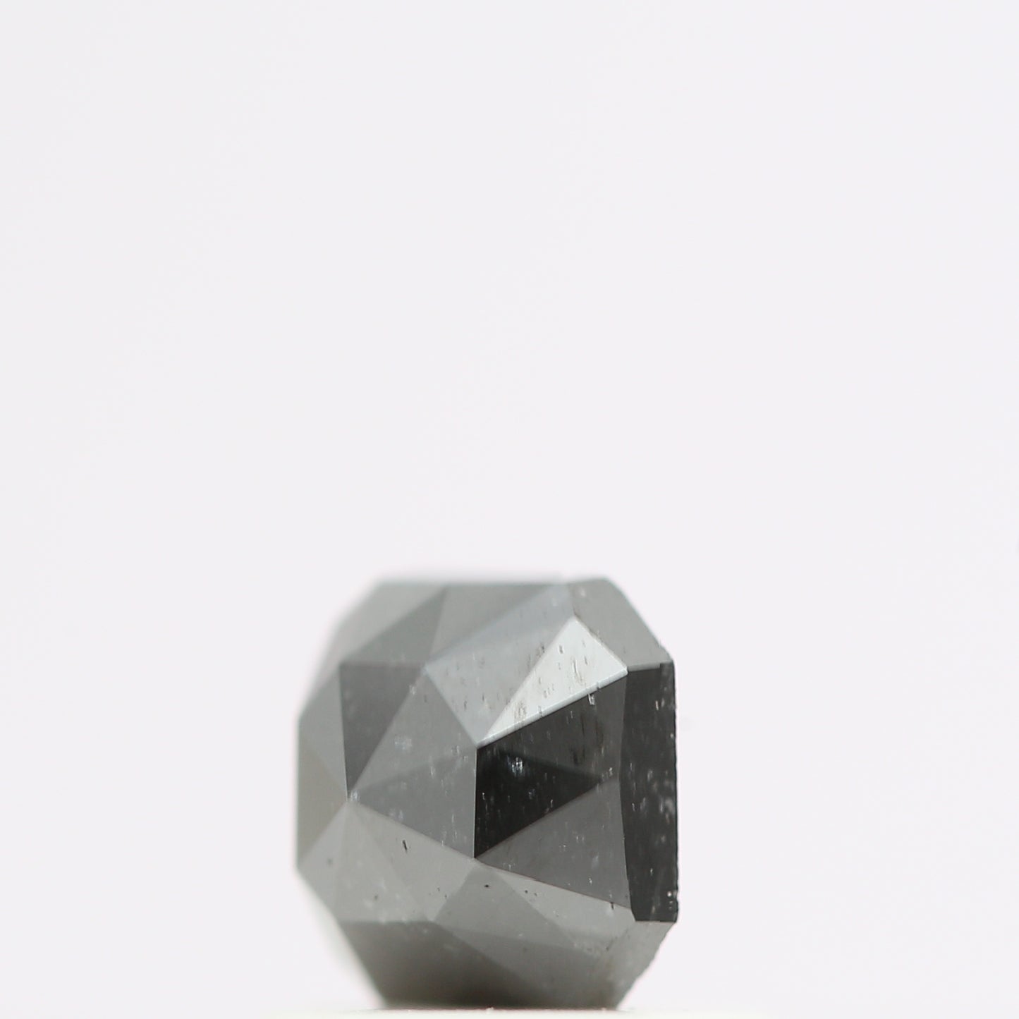 0.59 Ct Natural Black Cushion Single Cut Loose Diamond for Jewelery