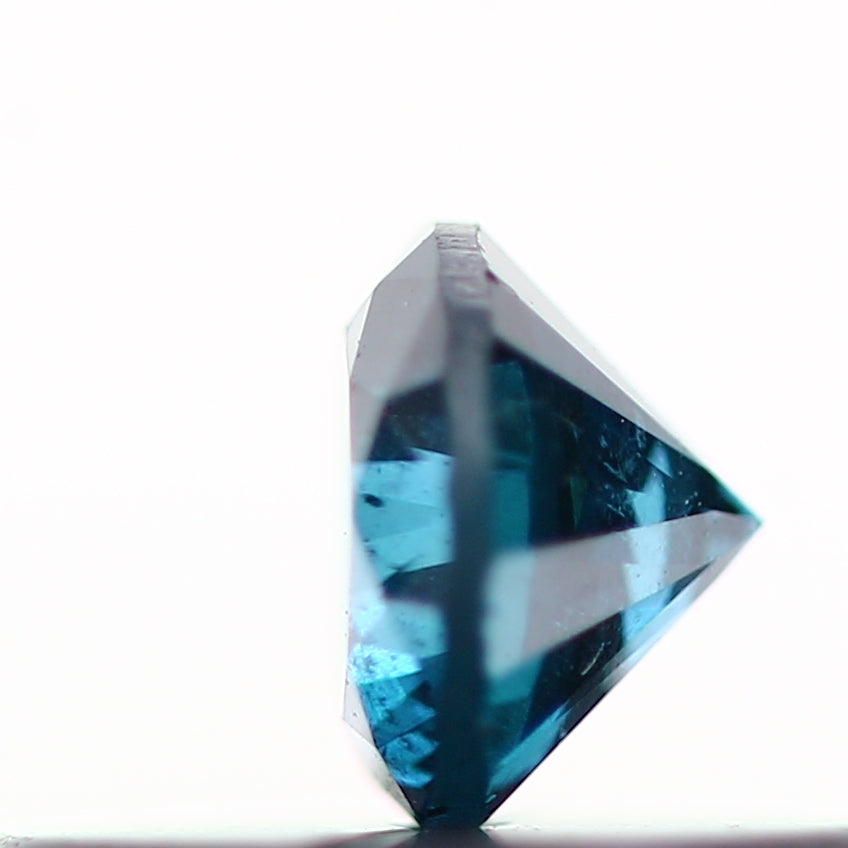0.22 Carat Fancy Blue Round Brilliant Cut Natural Loose Diamond