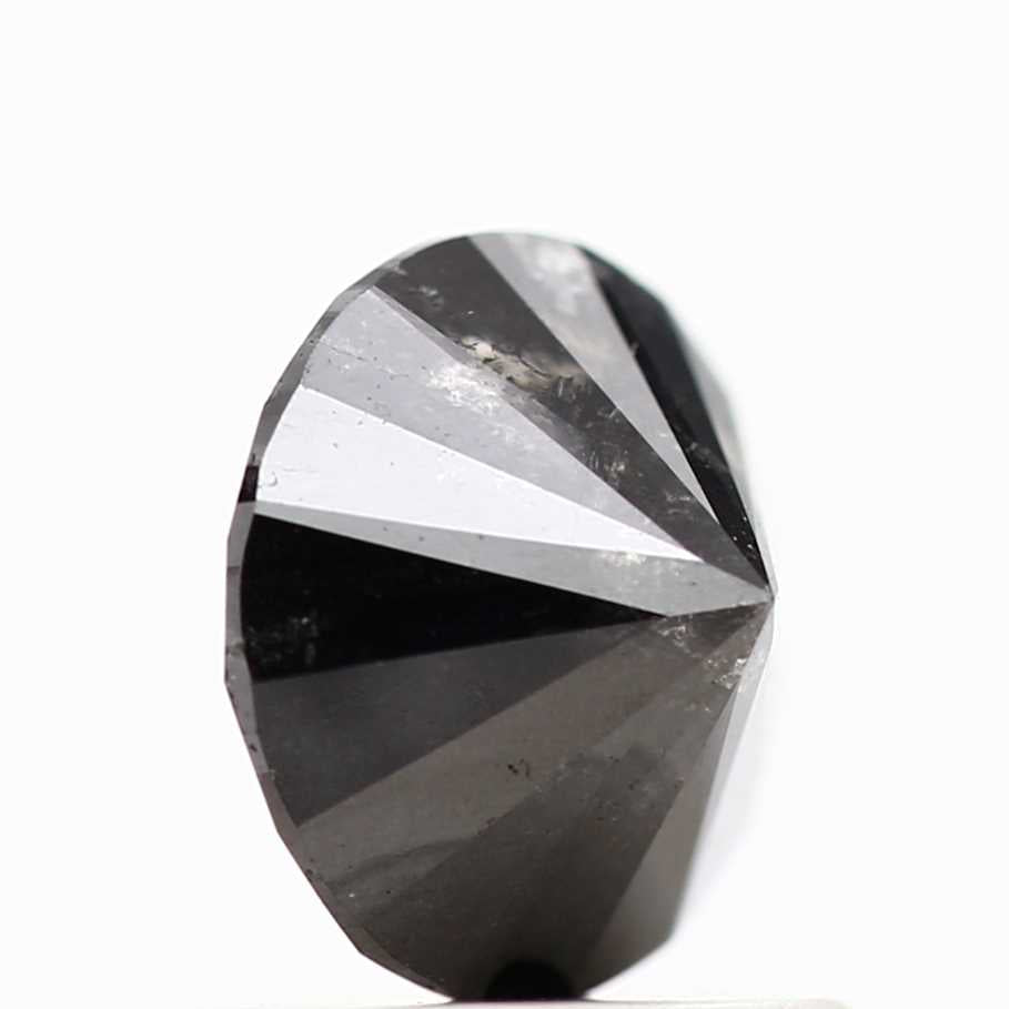 1.16 Carat Fancy Black Round Shape Brilliant Cut Natural Loose Diamond
