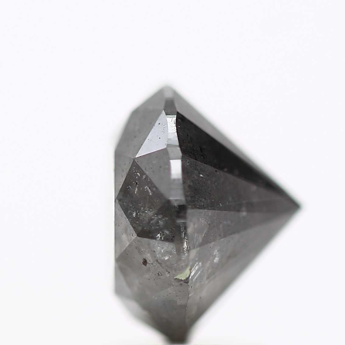 2.52 Carat Salt and Pepper Diamond Round Shape Brilliant Cut Natural Loose Diamond