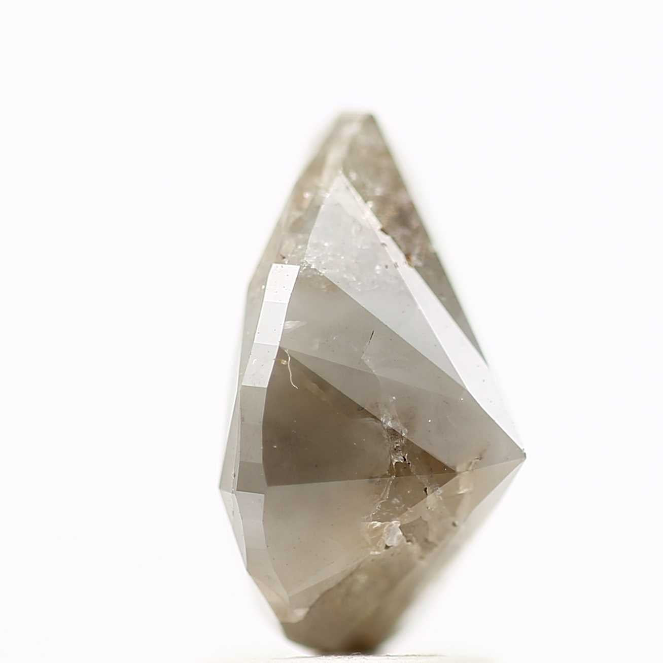 Salt and Pepper Diamond Fancy Brown Color 2.49 CT 10.35 x 6.84 x 5.40 MM Pear Cut Diamond! Natural Loose Diamond ! Christmas Gift for Her