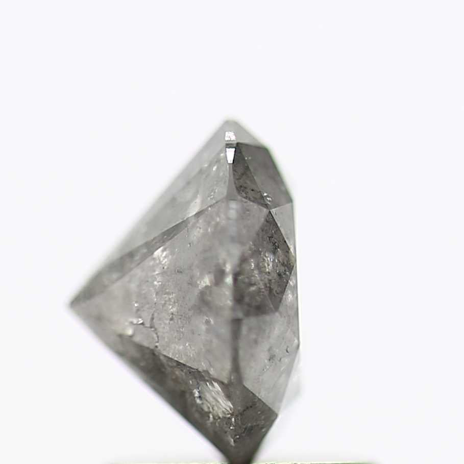 1.48 Carat Salt and Pepper Diamond Gray Round Brilliant Cut Natural Loose Diamond