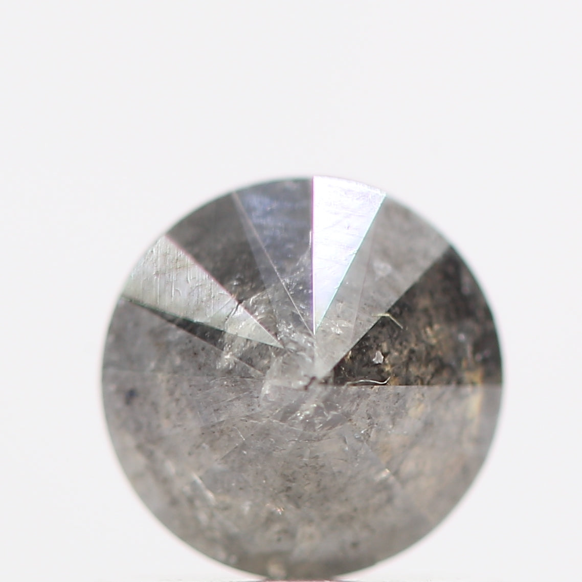 0.70 Carat Fancy Gray Round Brilliant Cut Natural Loose Diamond