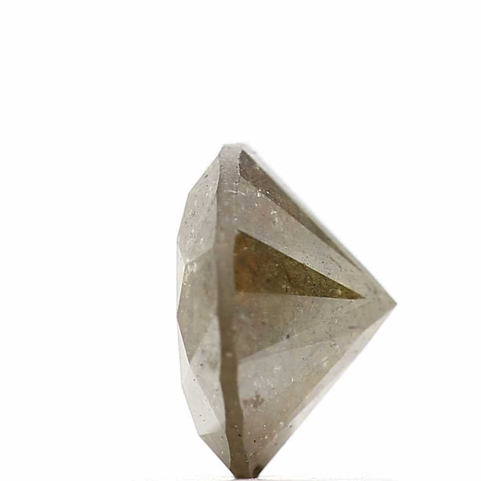 1.05 Carat Fancy Green Orange Round Shape Brilliant Cut Natural Loose Diamond