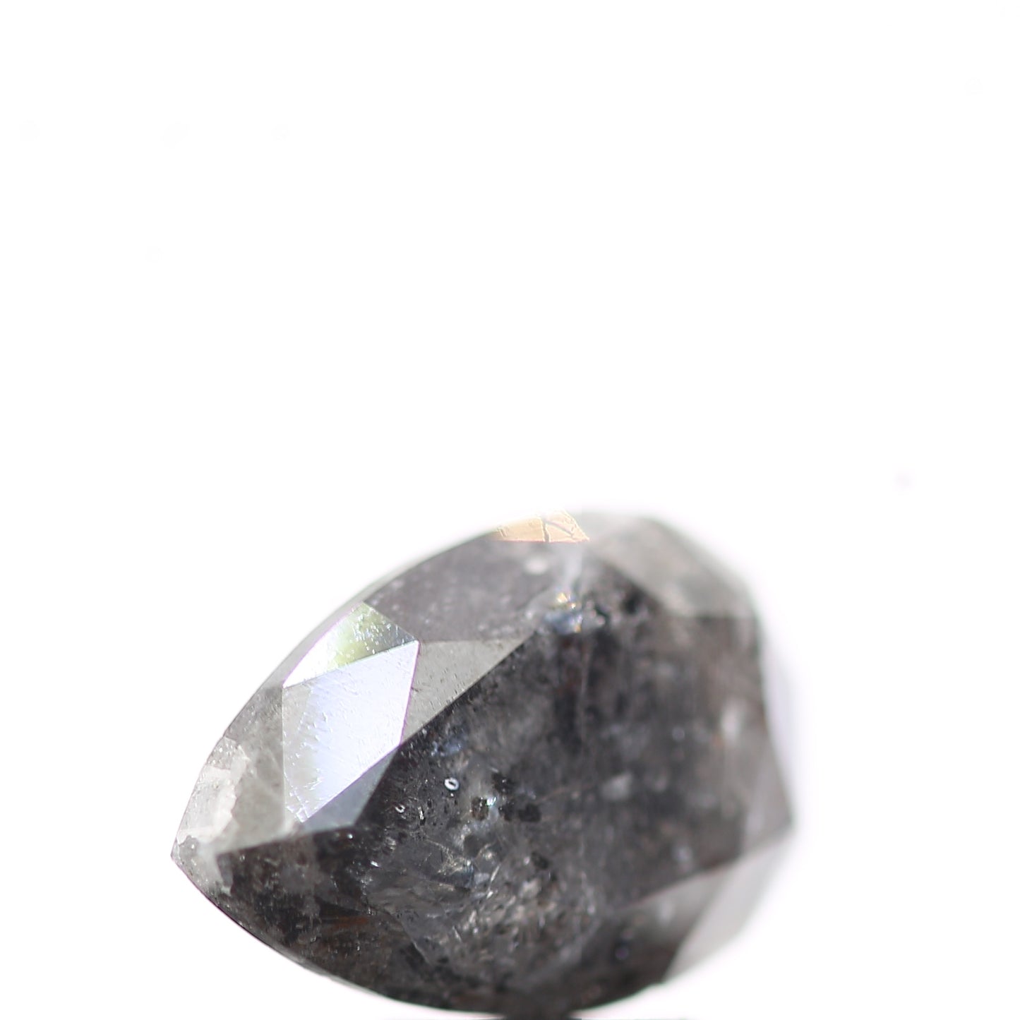 Salt and Pepper Diamond Fancy Gray Color 3.88 CT 12.50 x 8.30 x 5.30 MM Pear Cut Diamond! Natural Loose Diamond ! Christmas Gift for Her