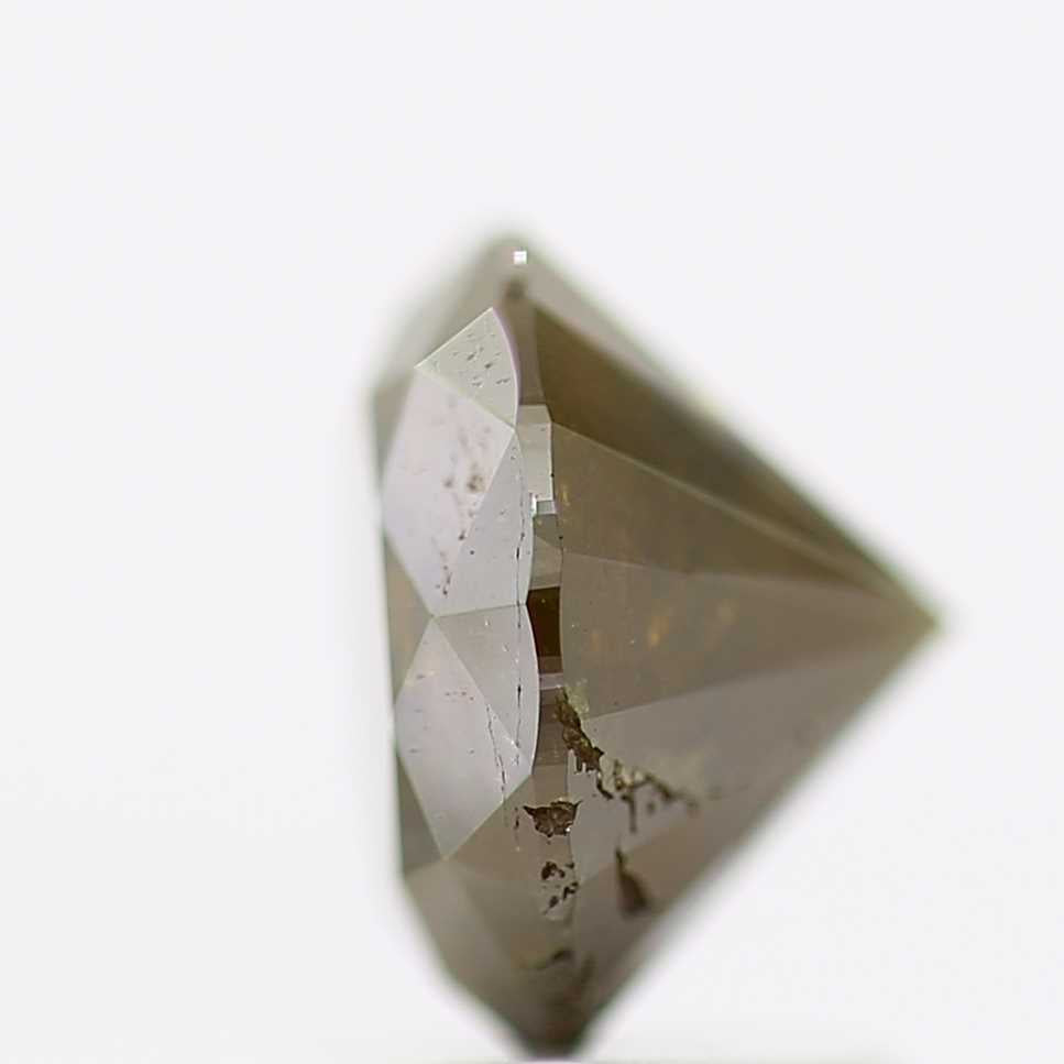 1.57 Carat Brown Rustic Round Brilliant Cut Natural Loose Diamond