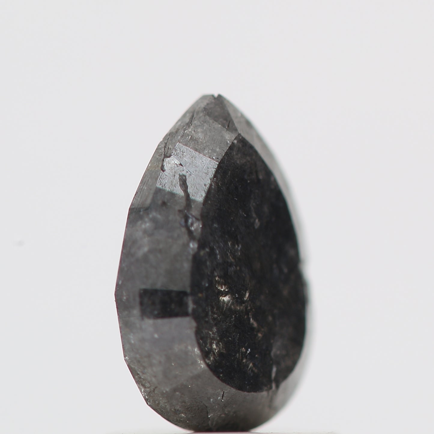 Salt and Pepper Diamond Fancy Gray Color 1.20 CT 8.00 x 5.50 x 3.25 MM Pear Cut Diamond! Natural Loose Diamond ! Christmas Gift for Her