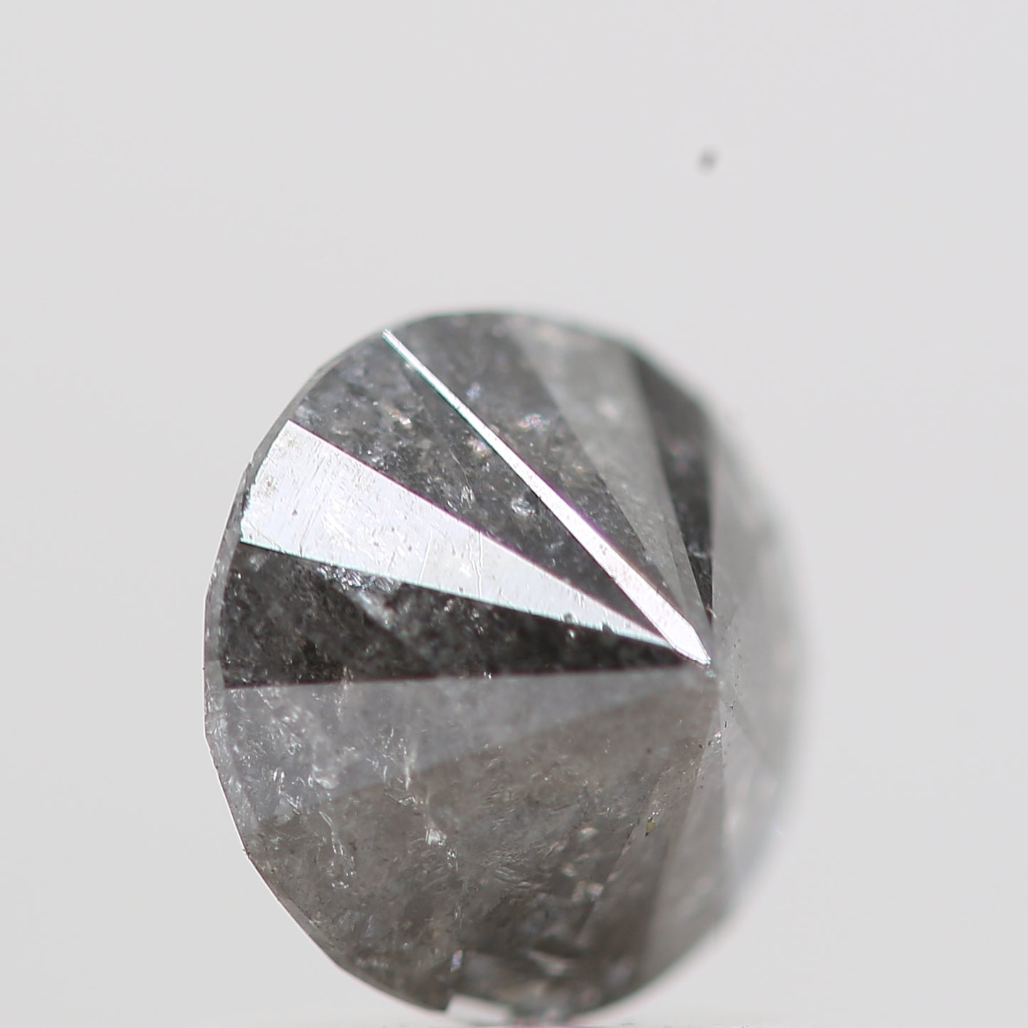 1 Carat Gray Salt and Pepper Round Brilliant Cut Natural Loose Diamond