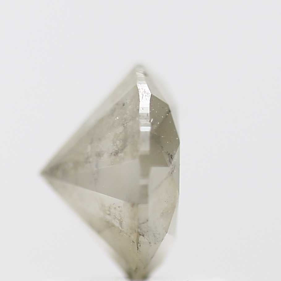 1.19 Carat Salt and Pepper Gray Round Brilliant Cut Natural Loose Diamond