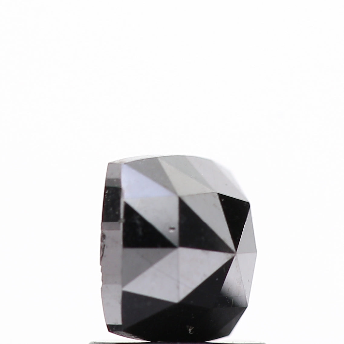 1.05 Ct Natural Black Cushion Single Cut Loose Diamond for Jewelery