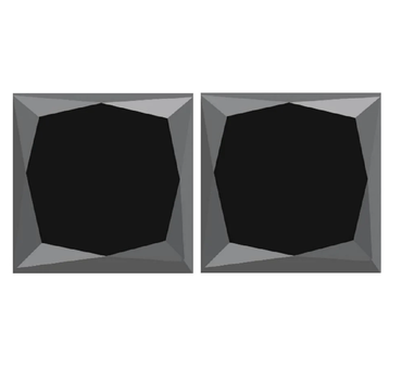 0.25 ct Fancy Black Princess Cut Loose Diamond