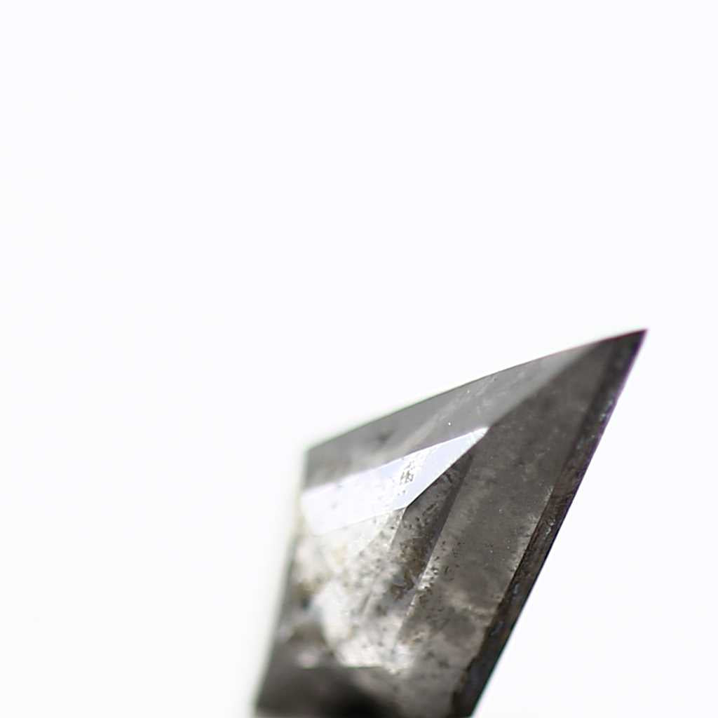 Salt and Pepper Kite Diamond ! Fancy Gray Color Diamond for Engagement Ring ! Natural Loose Diamond ! 0.41 Ct Unique Rare Diamond For Her