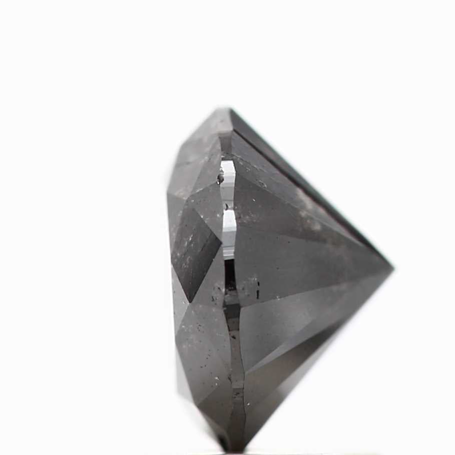 1.16 Carat Fancy Black Round Shape Brilliant Cut Natural Loose Diamond