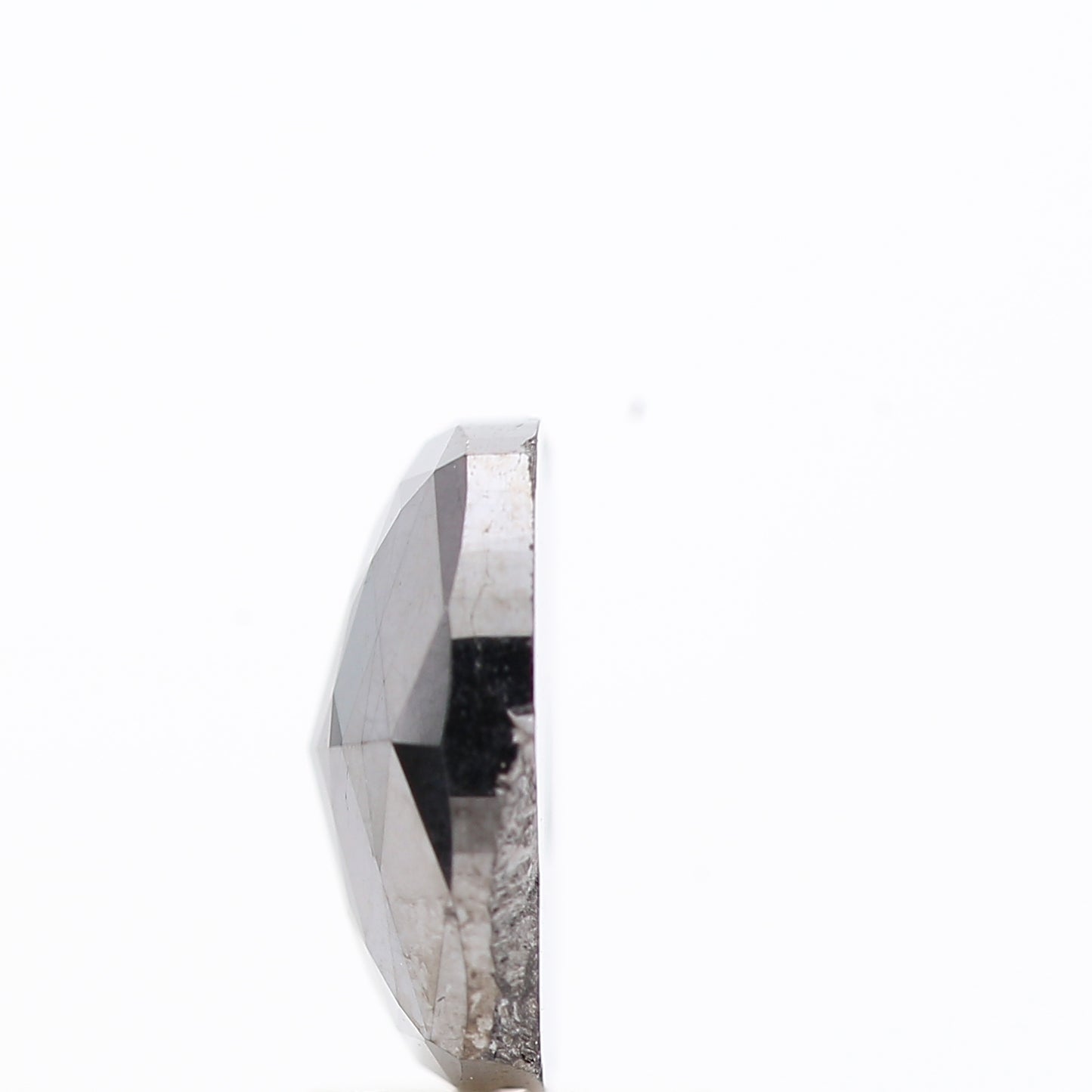2.15 Ct Natural Black Cushion Single Cut Loose Diamond for Jewelery