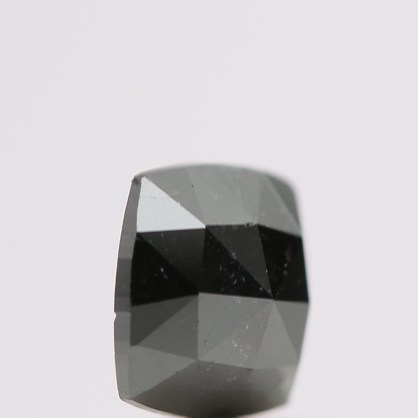 0.73 Ct Natural Black Cushion Single Cut Loose Diamond for Jewelery