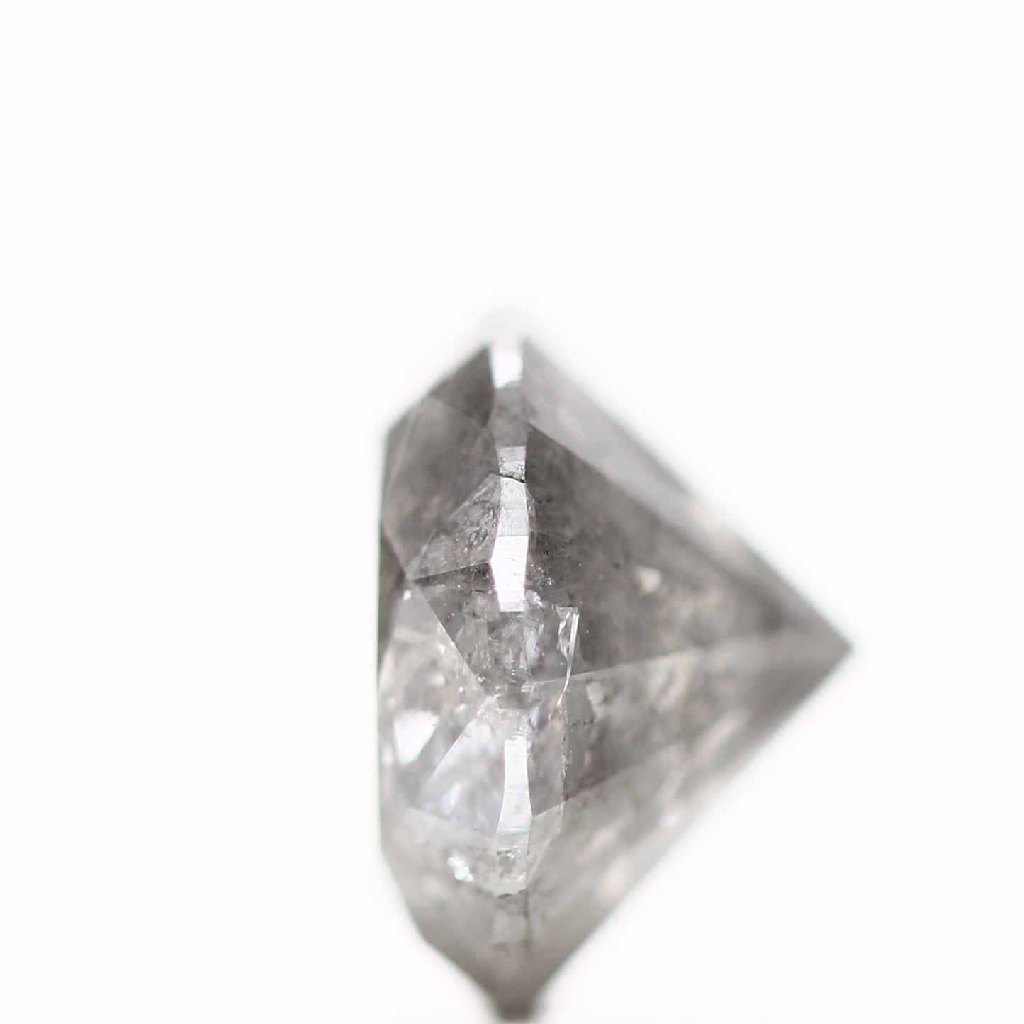 1.44 Carat Salt and Pepper Round Brilliant Cut Natural Loose Diamond