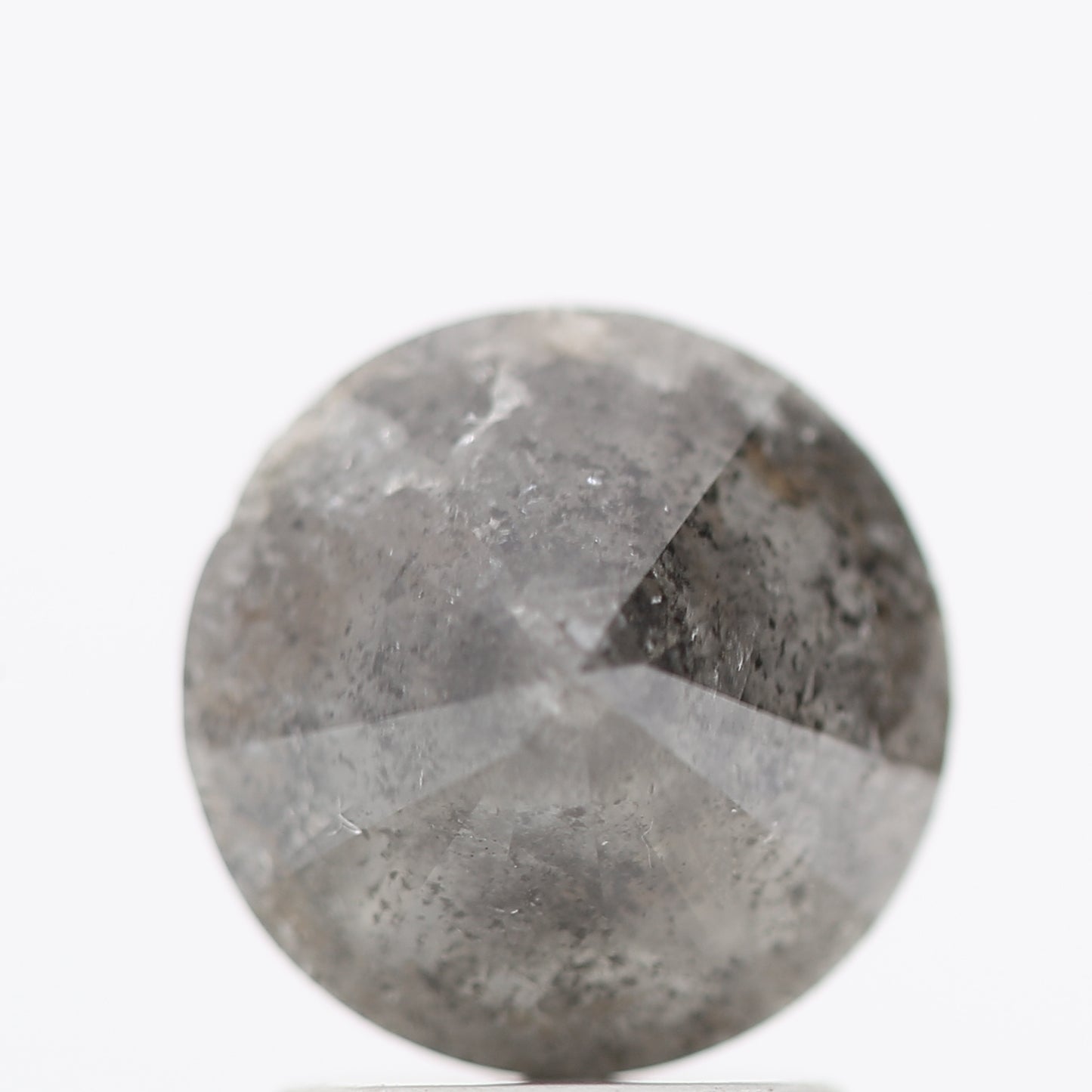 2.02 Carat Salt and Pepper Gray Round Brilliant Cut Natural Loose Diamond