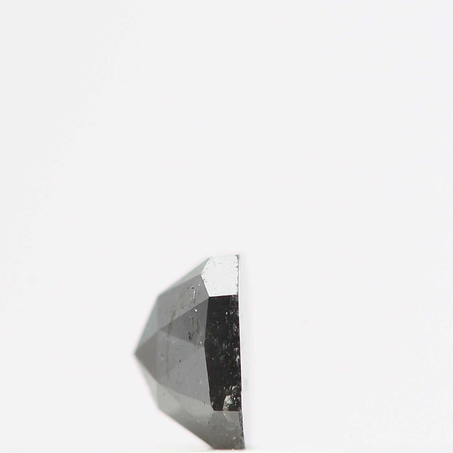 0.59 Ct Natural Black Cushion Single Cut Loose Diamond for Jewelery