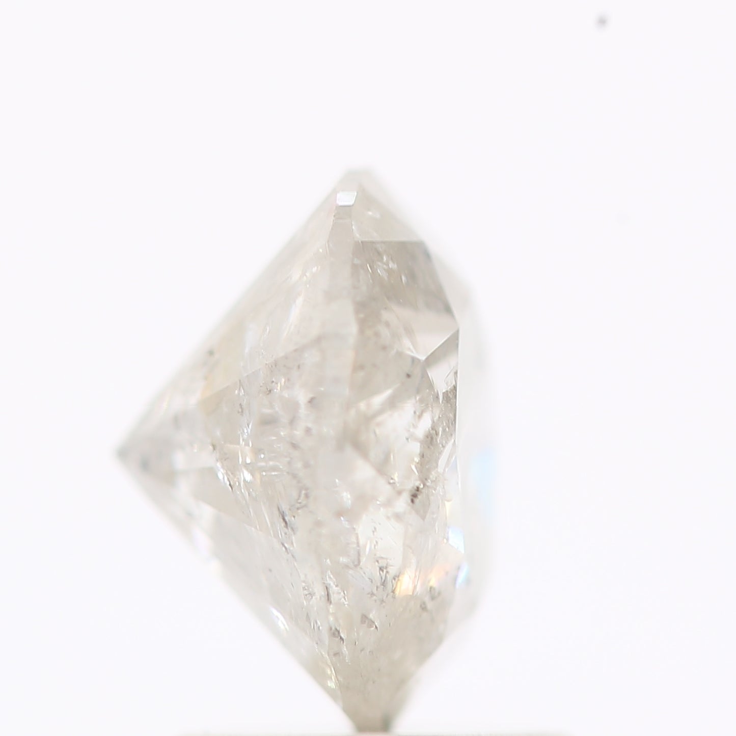 Natural Loose Round Salt And Pepper Diamond Fancy Grey Color 2.00 CT 7.80 X 5.08 MM Round Brilliant Cut Diamond ! Christmas Gift for Her
