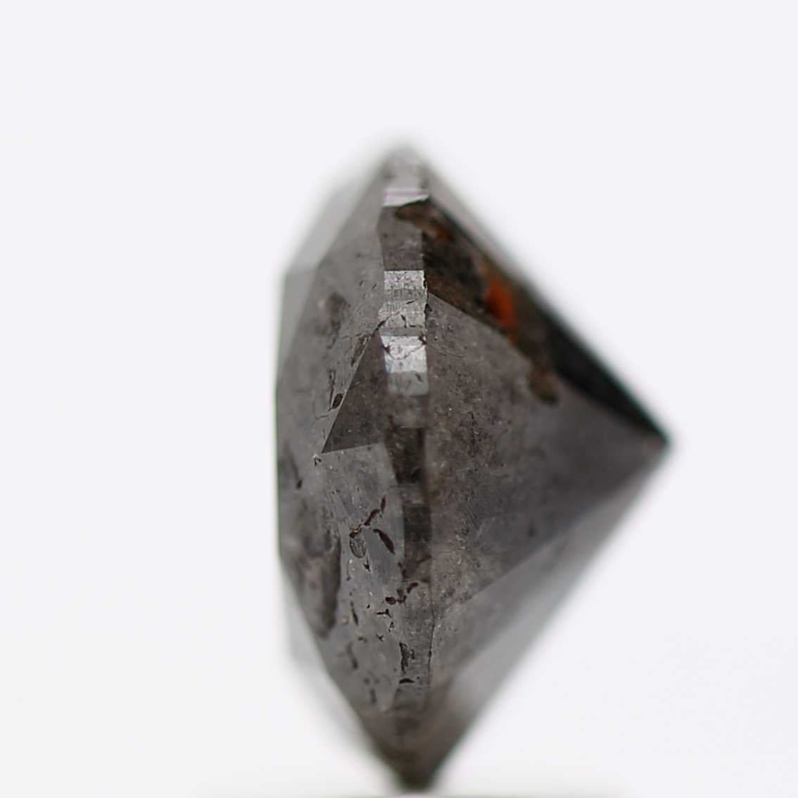 2.65 Carat Fancy Black Round Shape Brilliant Cut Natural Loose Diamond