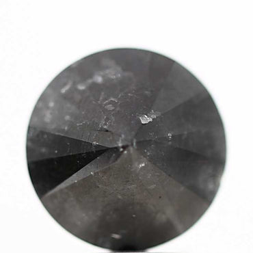 3.50 Carat Fancy Black Round Brilliant Cut Natural Loose Diamond