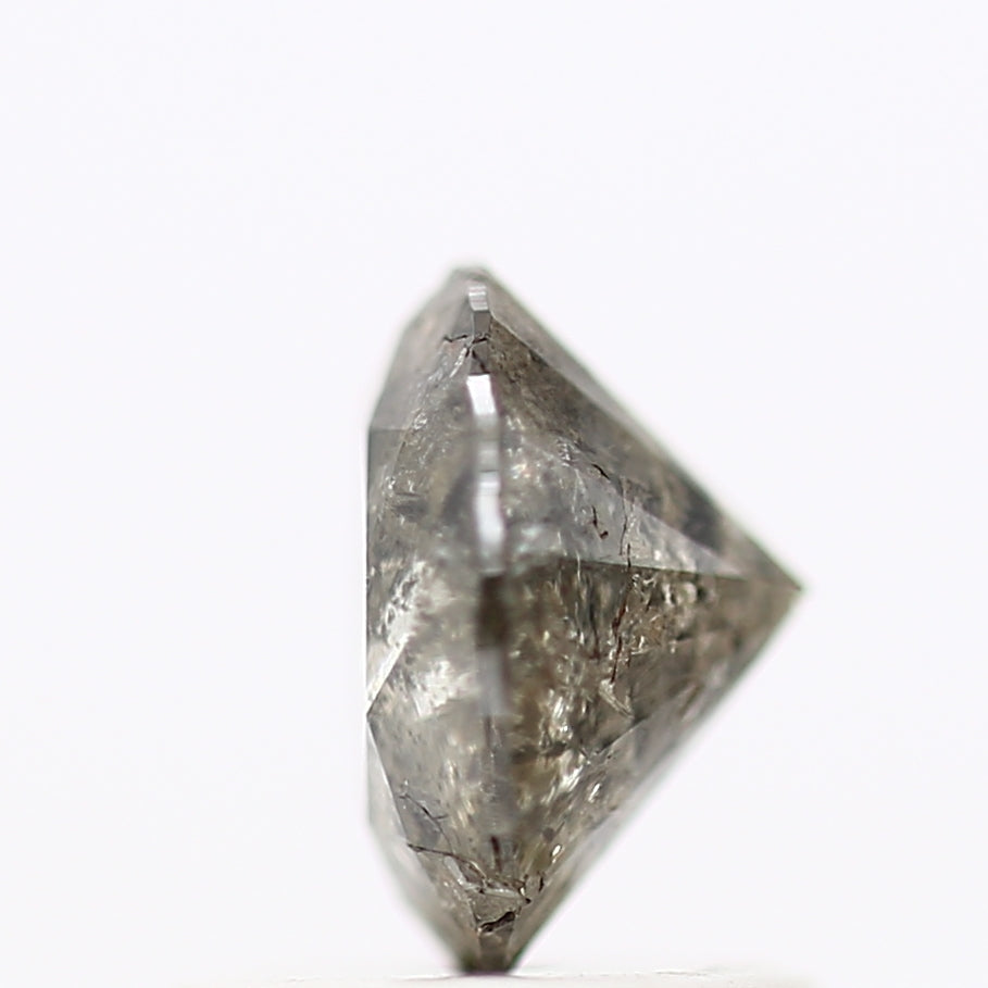 0.97 Carat Fancy Gray Round Shape Brilliant Cut Natural Loose Diamond
