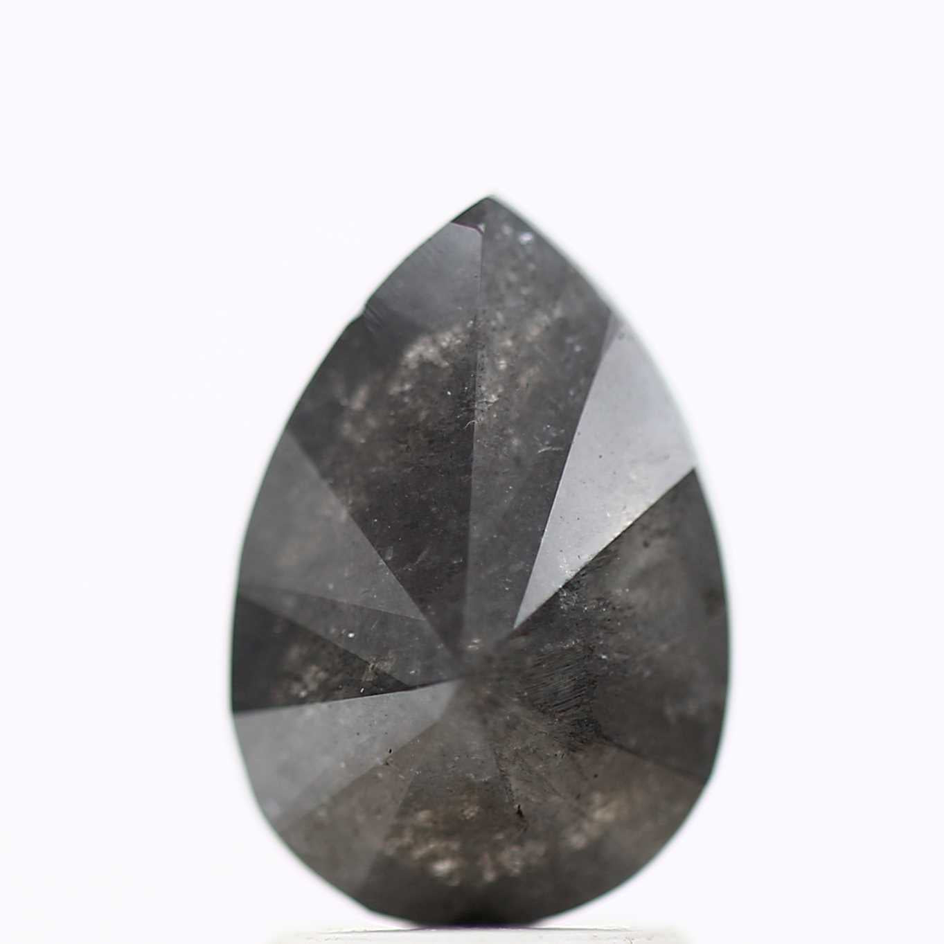 Salt and Pepper Diamond Fancy Gray Color 2.01 CT 10.12 x 7.01 x 4.23 MM Pear Cut Diamond! Natural Loose Diamond ! Christmas Gift for Her