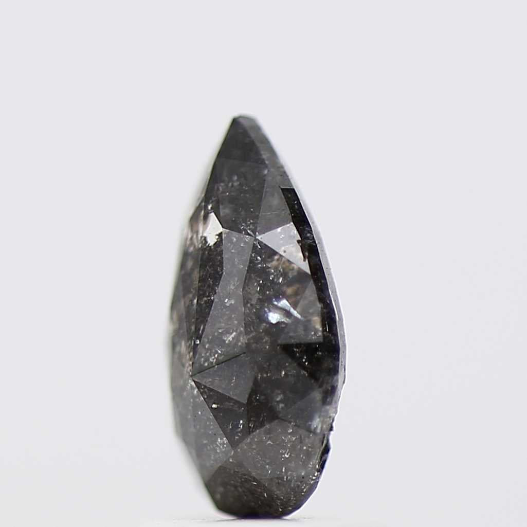 Salt and Pepper Diamond Fancy Gray Color 1.13 CT 8.98 x 5.30 x 3.80 MM Pear Cut Diamond! Natural Loose Diamond ! Christmas Gift for Her