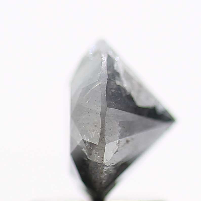 1.30 Carat Fancy Gray Black Round Brilliant Cut Natural Loose Diamond