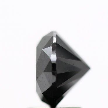 2.28 Carat Fancy Black Round Shape Brilliant Cut Natural Loose Diamond