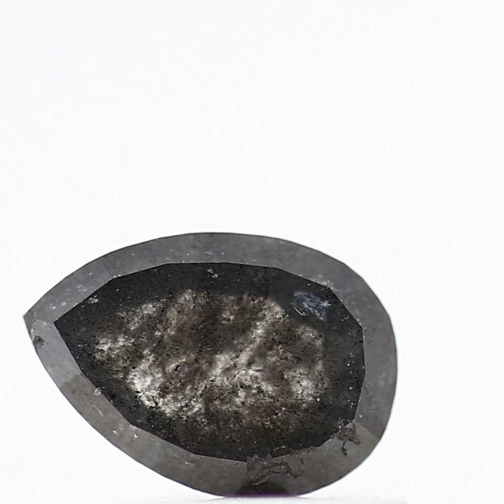 Salt and Pepper Diamond Fancy Gray Color 0.87 CT 7.34 x 5.11 x 2.66 MM Pear Cut Diamond! Natural Loose Diamond ! Christmas Gift for Her