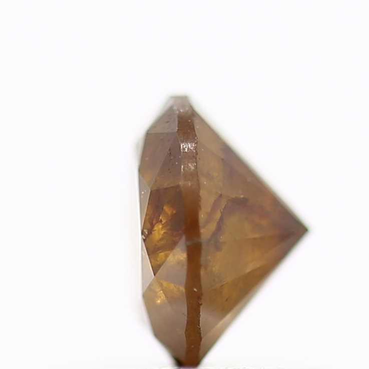 0.73 Carat Fancy Orange Round Brilliant Cut Natural Loose Diamond