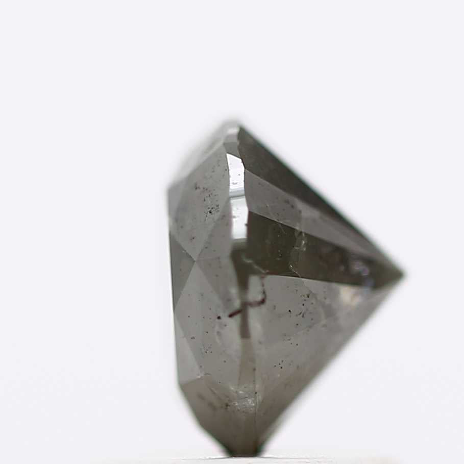 1.14 Carat Fancy Gray Rustic Round Brilliant Cut Natural Loose Diamond