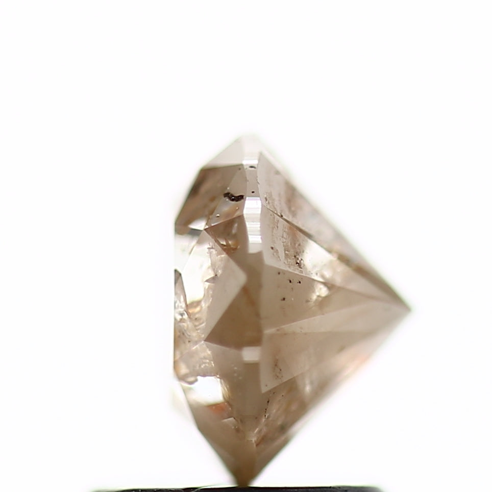 1.33 Carat Fancy Brown Rustic Round Shape Brilliant Cut Natural Loose Diamond