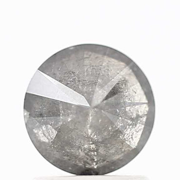 1.07 Carat Salt and Pepper Round Brilliant Cut Natural Loose Diamond