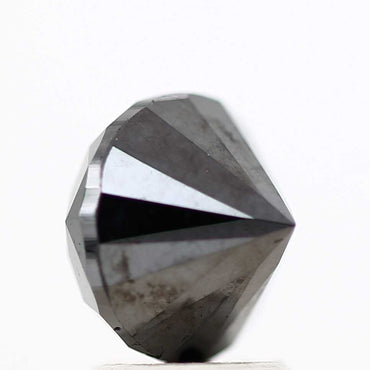 2.58 Carat Fancy Black Round Shape Brilliant Cut Natural Loose Diamond