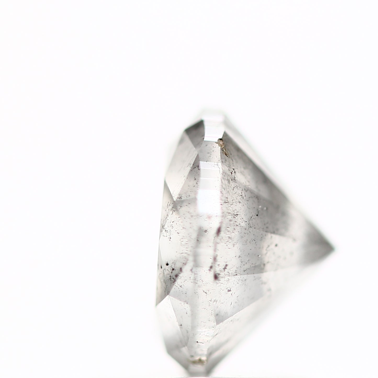 1.39 Carat Salt and Pepper Diamond Round Shape Gray Natural Loose Diamond