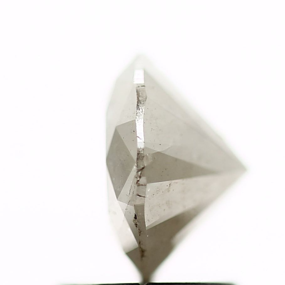 1.35 Carat Fancy Gray Rustic Round Shape Brilliant Cut Natural Loose Diamond