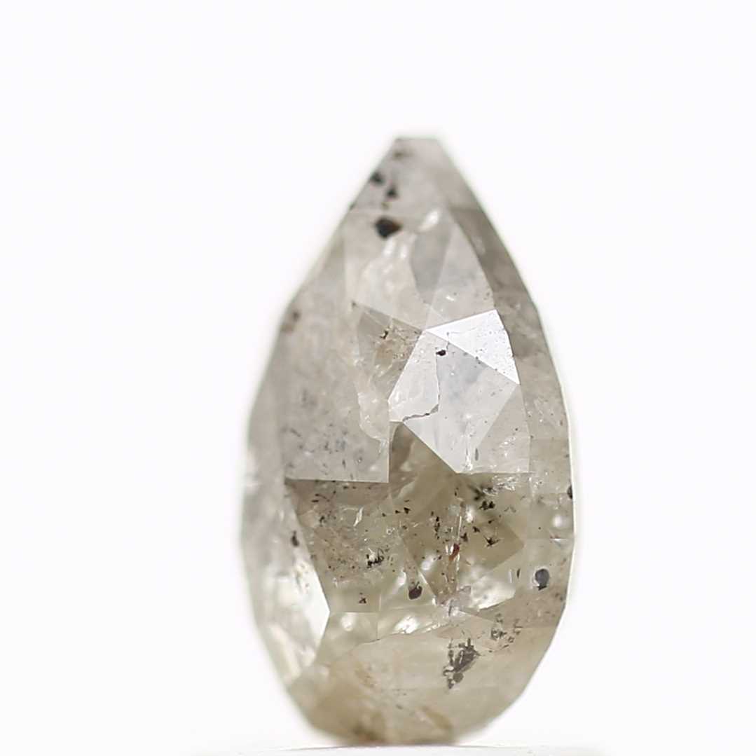 Salt and Pepper Diamond Fancy Gray Color 1.43 CT 8.27 x 5.68 x 3.34 MM Pear Cut Diamond! Natural Loose Diamond ! Christmas Gift for Her