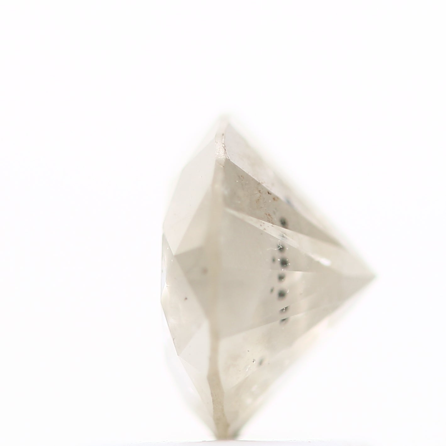 0.97 Carat Salt and Pepper Gray Round Brilliant Cut Natural Loose Diamond