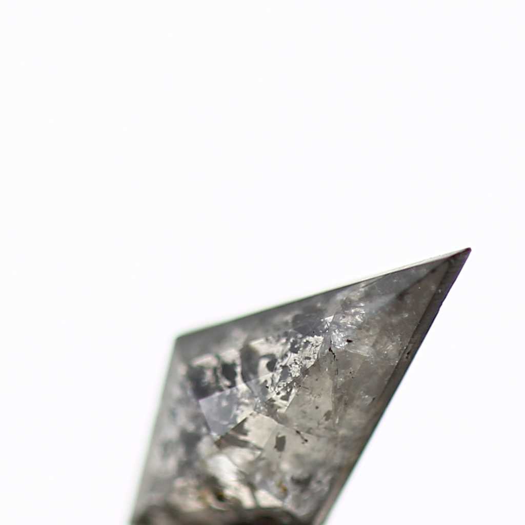 Salt and Pepper Diamond ! Fancy Gray Color Kite Diamond for Engagement Ring ! Natural Loose Diamond ! 0.43 Carat Gorgeous Diamond For Her