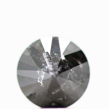 0.32 Carat Fancy Black Round Shape Brilliant Cut Natural Loose Diamond