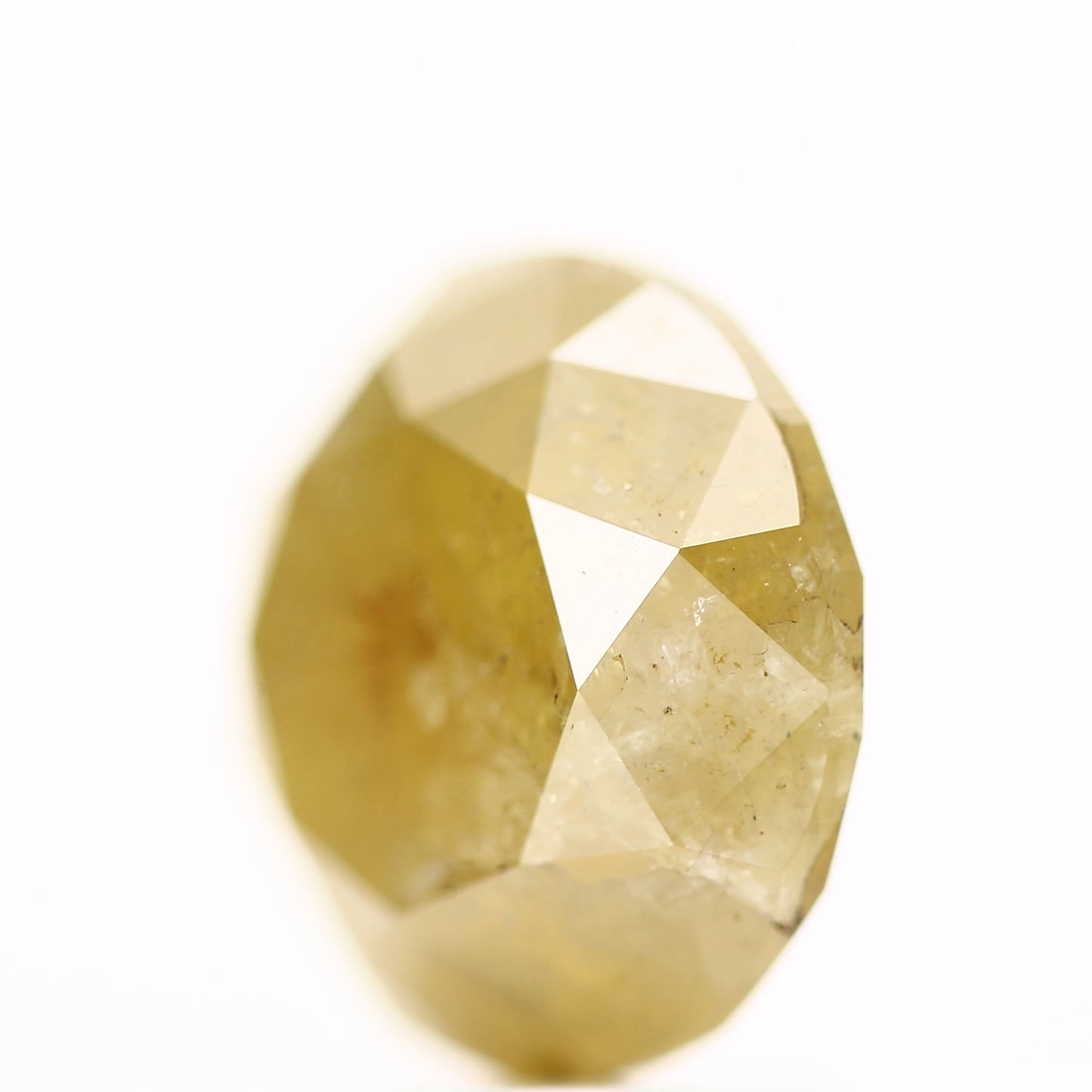 3.03 Carat Fancy Yellow Rustic Round Brilliant Cut Natural Loose Diamond