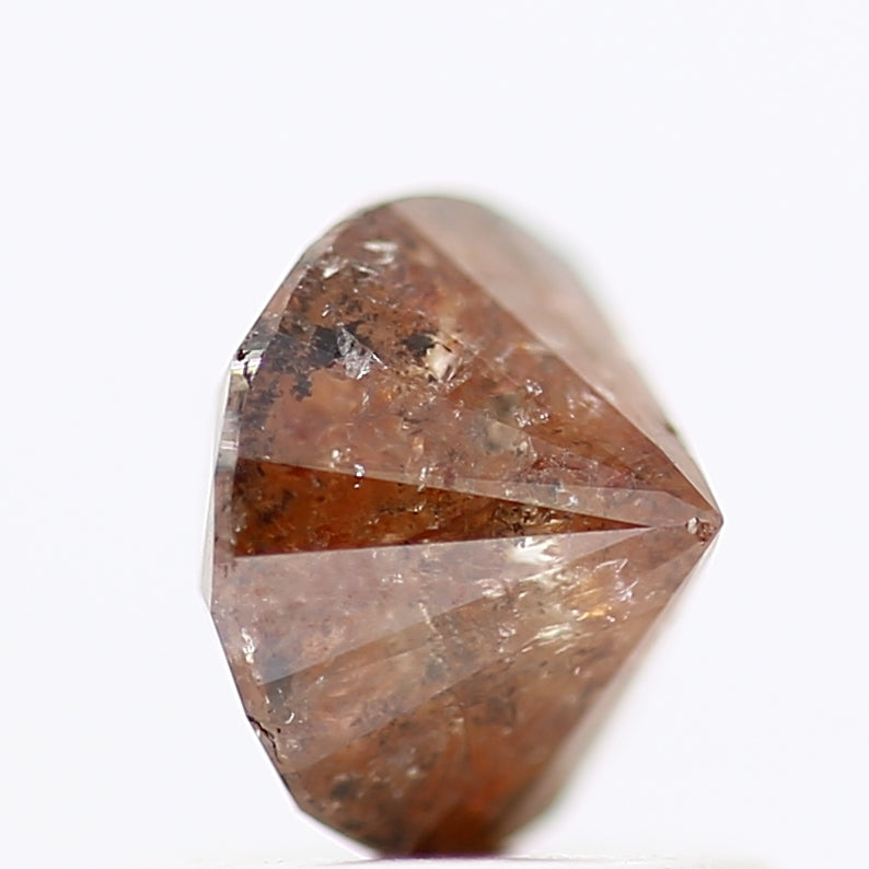 0.96 Carat Brown Round Shape Brilliant Cut Natural Loose Diamond