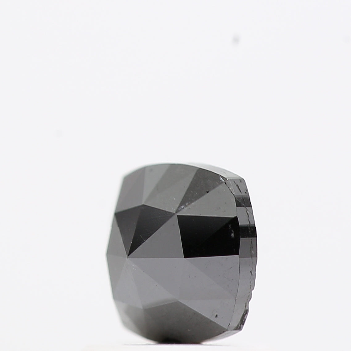 0.74 Ct Natural Black Cushion Single Cut Loose Diamond for Jewelery