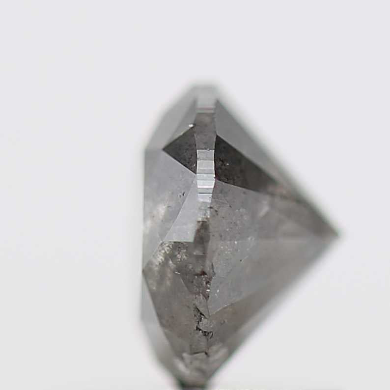 0.98 Carat Salt and Pepper Diamond Round Brilliant Cut Natural Loose Diamond
