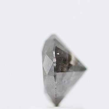 Salt And Pepper Diamond Fancy Gray Color 1.79 CT 7.65 x 4.70 MM Round Brilliant Cut Diamond ! Natural Loose Diamond ! Christmas Gift for Her